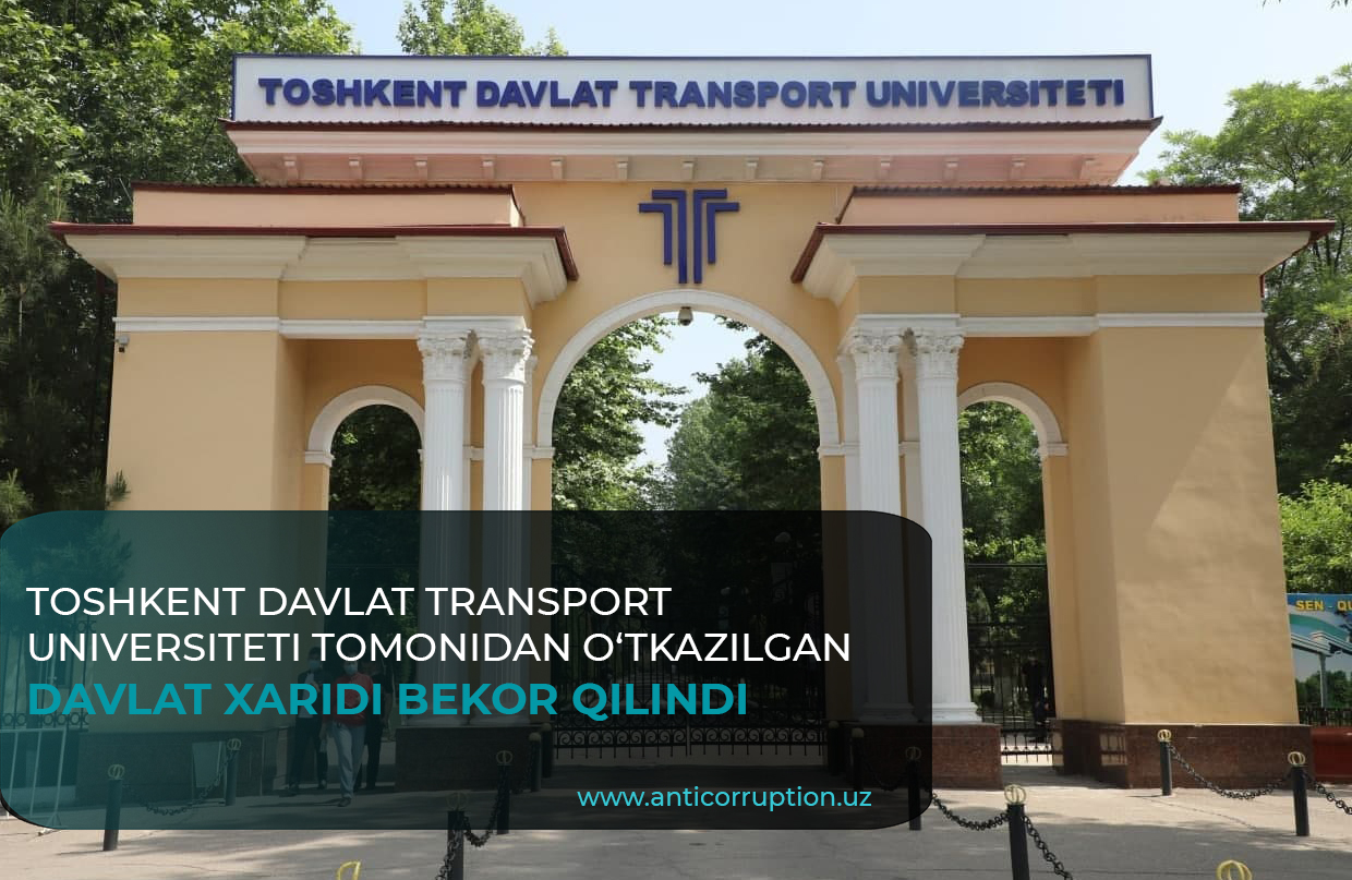 Davlat xizmatlarini ko‘rsatishda byudjet mablag‘lari talon-toroj qilinganligi holati bo‘yicha jinoyat ishi qo‘zg‘atildi